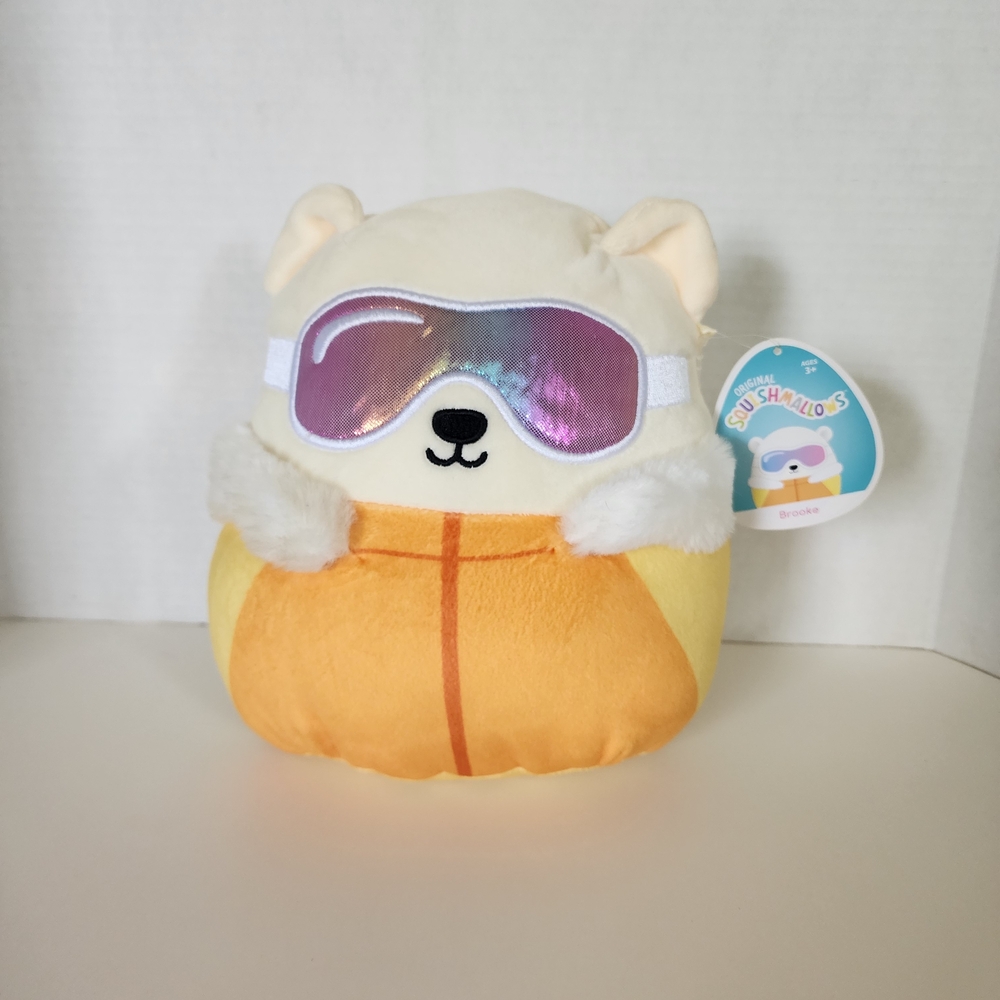 Squishmallows Brindle Plush Toy - Orange and Cream